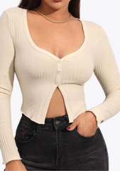 T-SHIRT SEXY MANCHE LONGUE