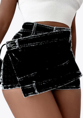 MINI-JUPE SHORT EN DENIN