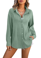 CHEMISE À MOTIF VAGUE