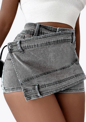 MINI-JUPE SHORT EN DENIN