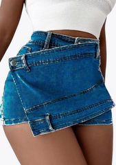 MINI-JUPE SHORT EN DENIN