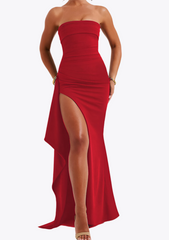 ROBE TRAPÈZE SANS BRETELLES