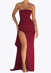 ROBE TRAPÈZE SANS BRETELLES