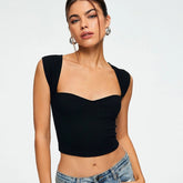 CROP TOP EN MAILLE