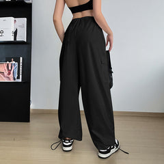 PANTALON CARGO-JAMBES LARGES