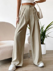 PANTALON TAILLE HAUTE À LACETS
