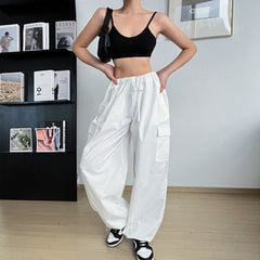 PANTALON CARGO-JAMBES LARGES