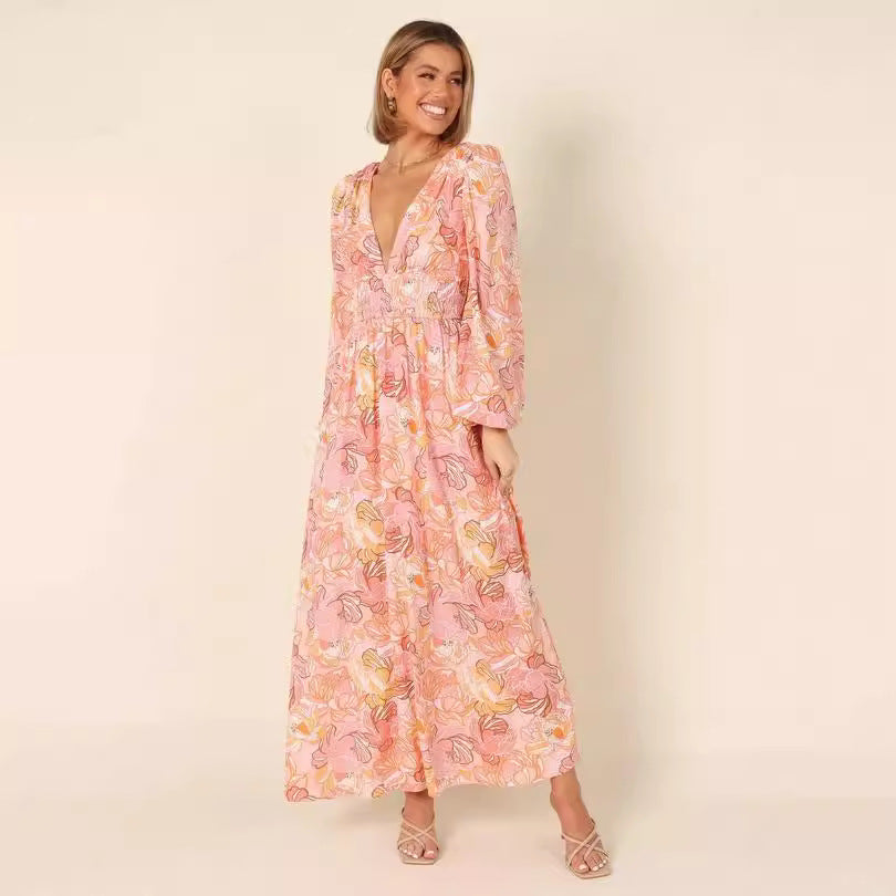 Robe Romy – Dos nu imprimée Image secondaire du produit