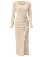 ROBE DÉCONTRACTÉE À MANCHES LONGUES