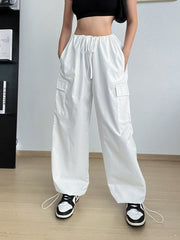 PANTALON CARGO-JAMBES LARGES