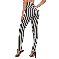 LEGGINGS SCULPTANTS À RAYURES